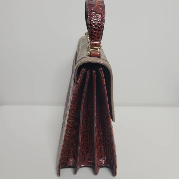 Brahmin Gabriella Rose Gold Provense Satchel Purse. - Picture 6 of 16